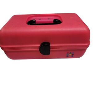 Vintage CABOODLES Pink Organizer Storage Box Makeup Cosmetic Travel 90s‎ Y2K